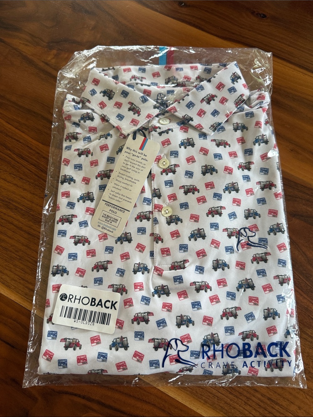 Brand New Rhoback Men’s Polo size M